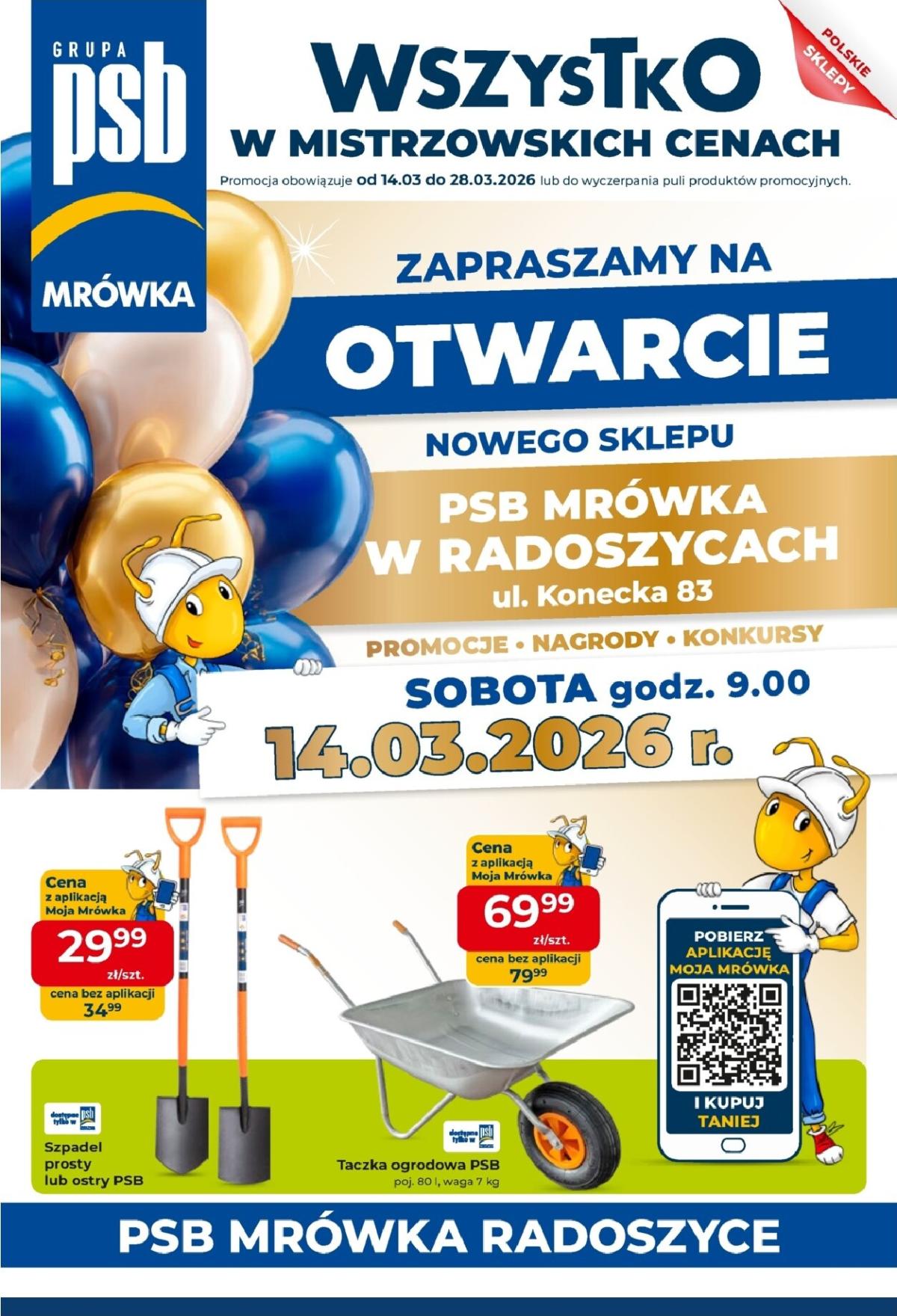 Gazetka Mrówka - Radoszyce - ważna od 14.03.2026 do 28.03.2026