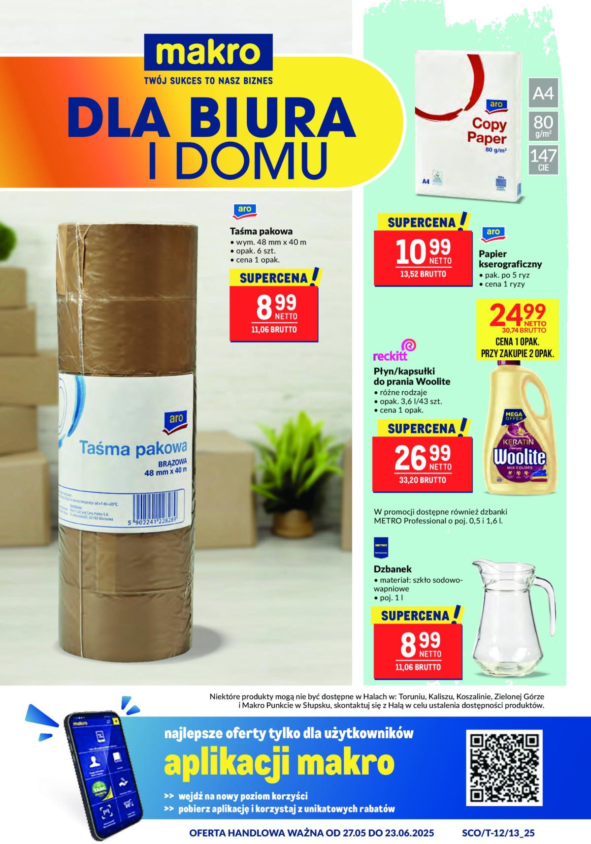 Gazetka Makro - Oferta dla biura i domu ważna od 27.05. - 23.06.