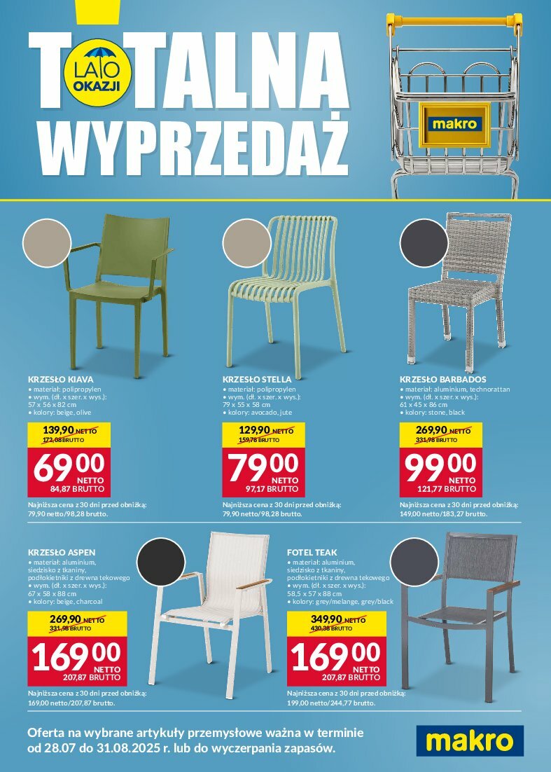 Gazetka Makro - Totalna Wyprzedaż - ważna od 28.07. do 31.08.