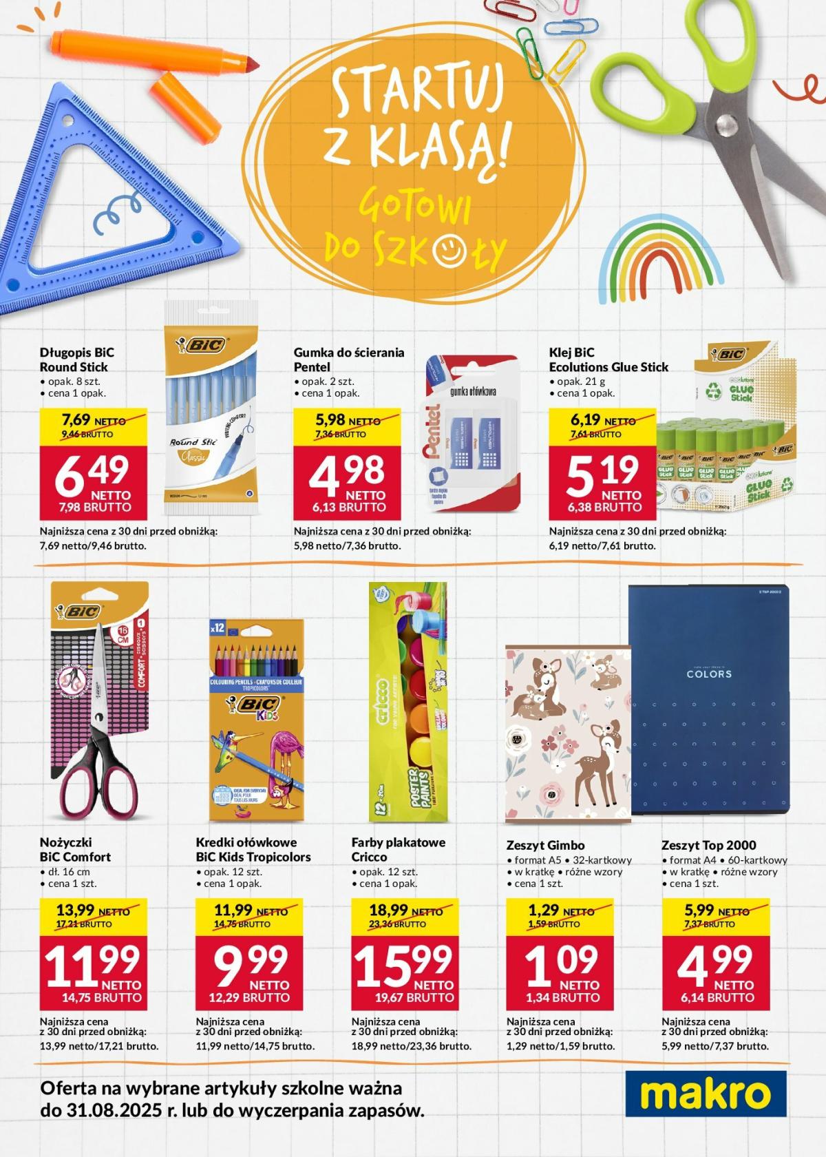 Gazetka Makro - Ulotka Back to School - ważna od 19.08. do 31.08.