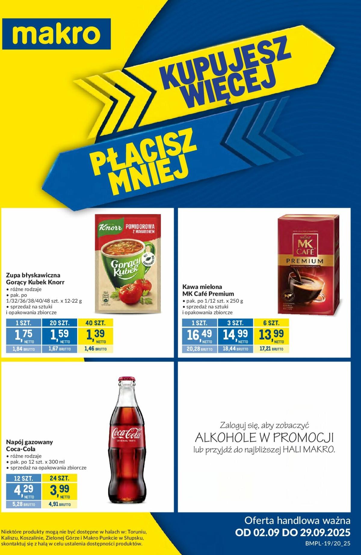 Gazetka Makro - Kupujesz więcej płacisz mniej - ważna od 02.09. do 29.09.