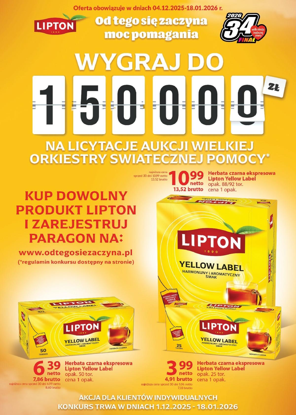 Gazetka Makro - Ulotka Lipton - ważna od 04.12. do 18.01.