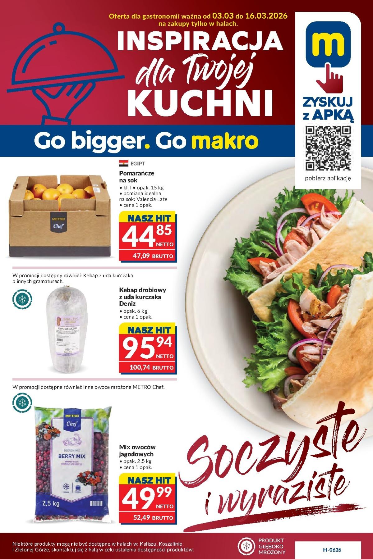 Gazetka Makro - Inspiracja dla twojej kuchni - ważna od 03.03.2026 do 16.03.2026