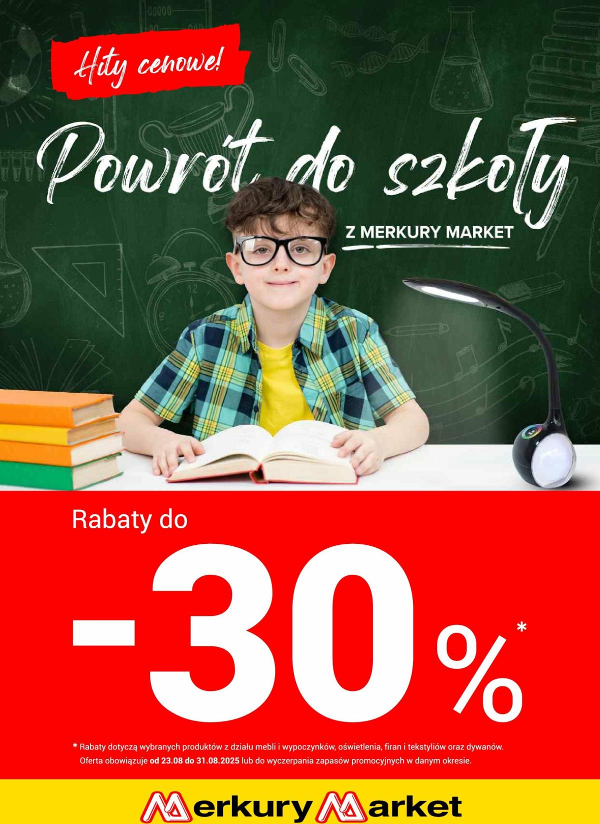 Gazetka Merkury Market - Powrót do szkoły z Merkury - ważna od 23.08. do 31.08.
