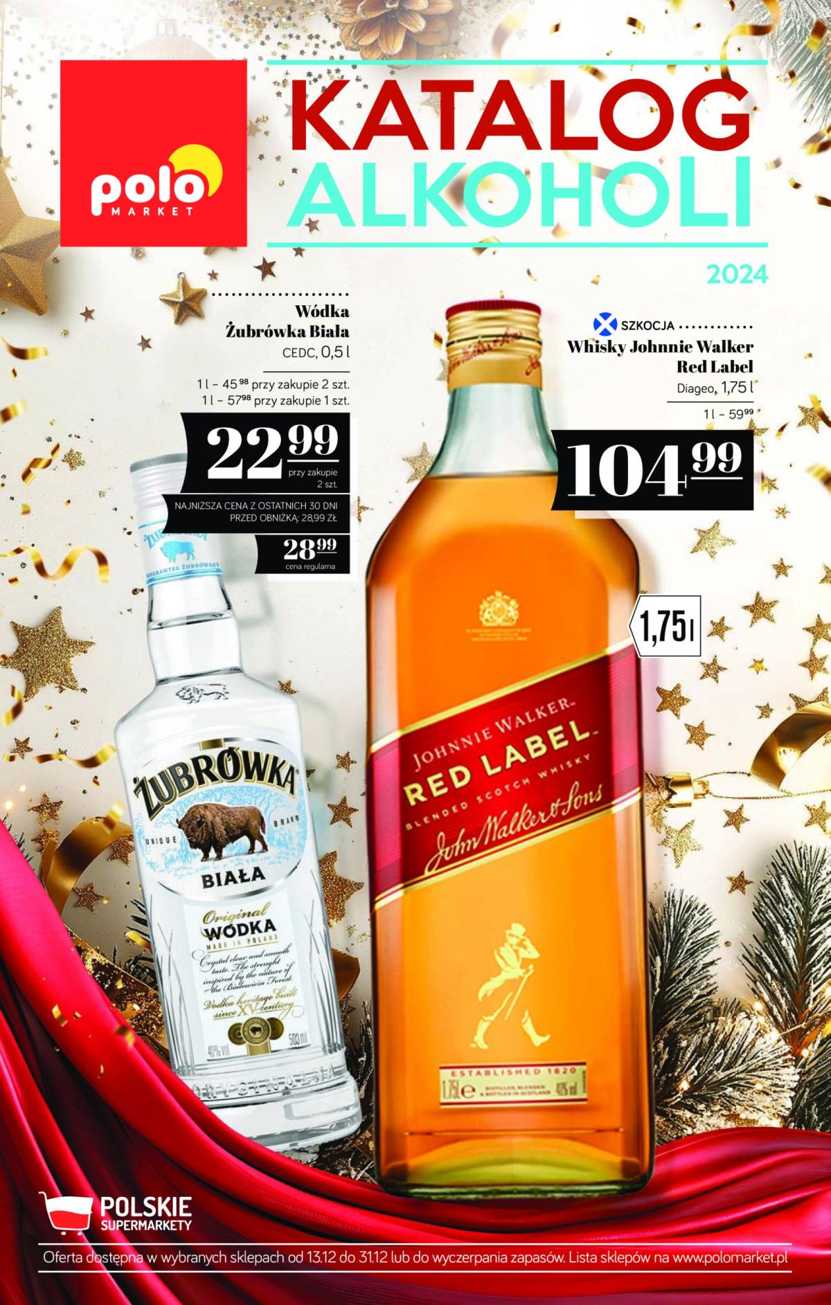 POLO market - Katalog alkoholi gazetka ważna od 13.12. - 31.12.