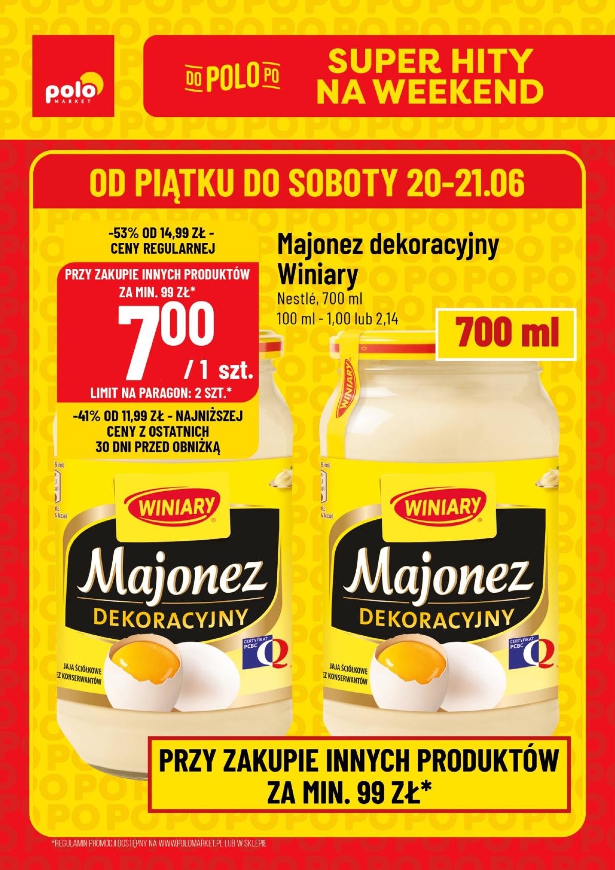 Gazetka POLO market - Super Hity na Weekend ważna od 18.06. - 21.06.