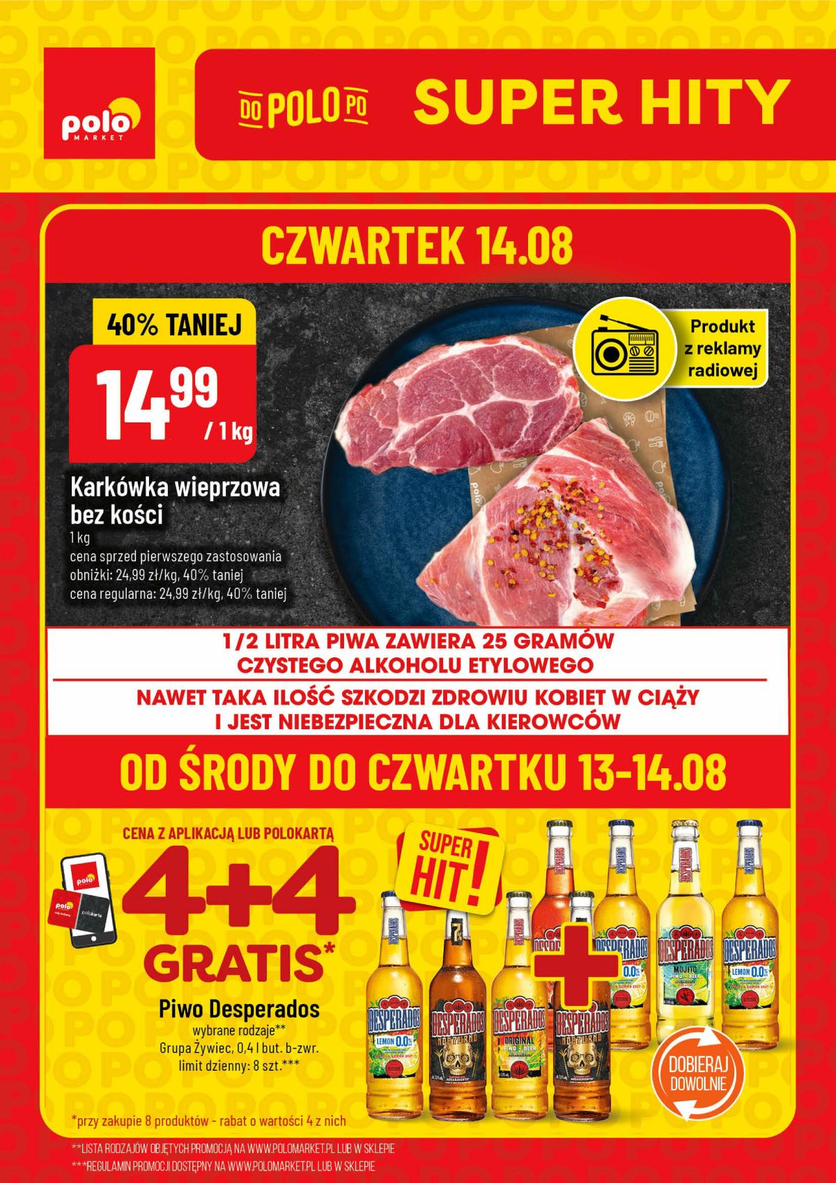Gazetka POLO market - Super Hity na Weekend - ważna od 13.08. do 16.08.