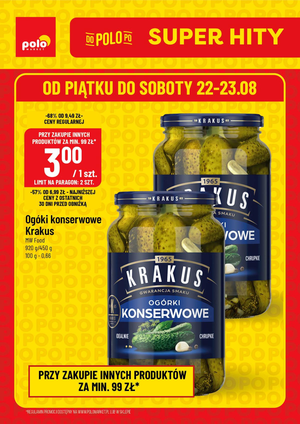 Gazetka POLO market - Super Hity na Weekend - ważna od 22.08. do 23.08.