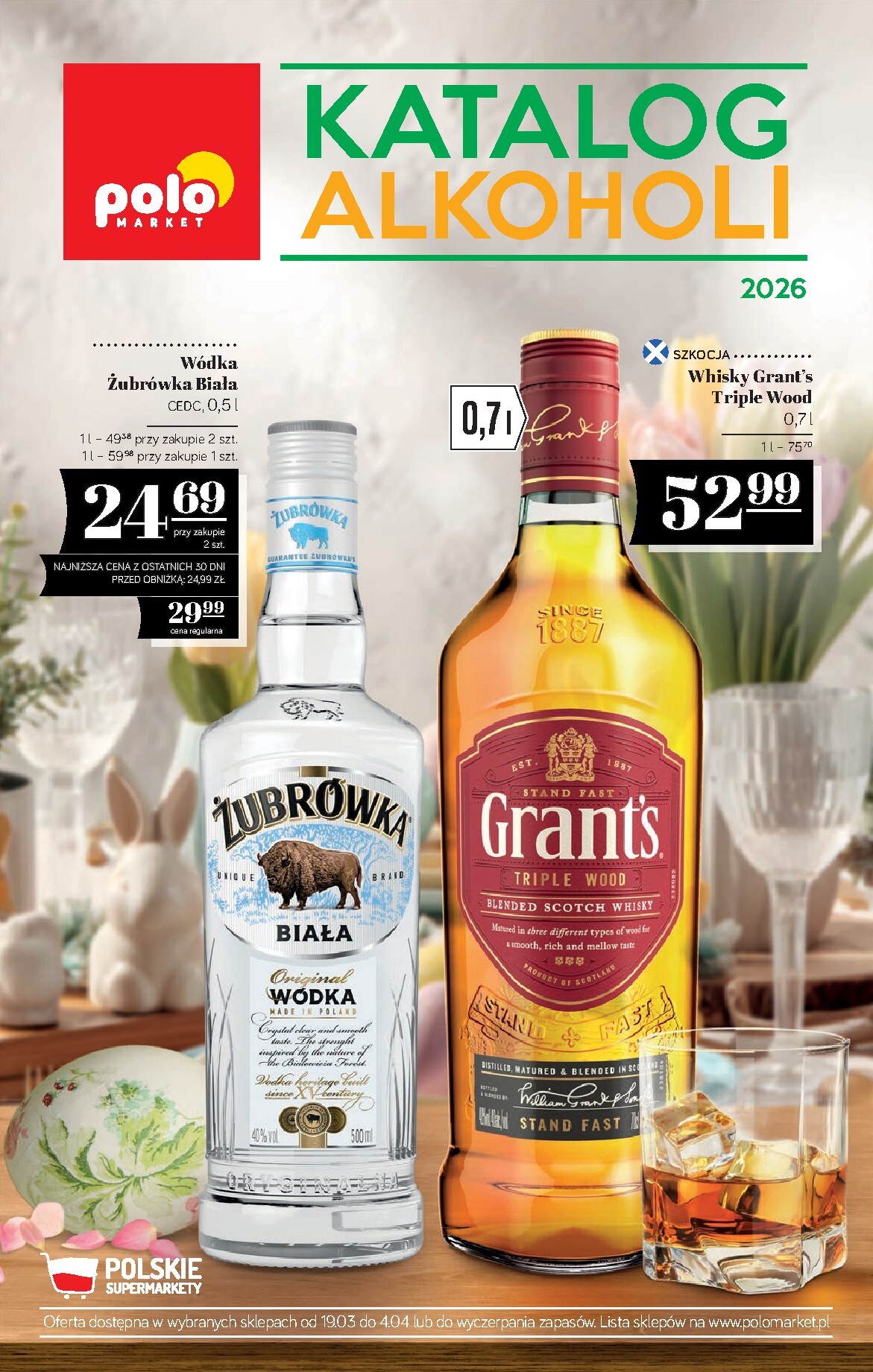 Gazetka POLO market - Katalog alkoholi - ważna od 19.03.2026 do 04.04.2026
