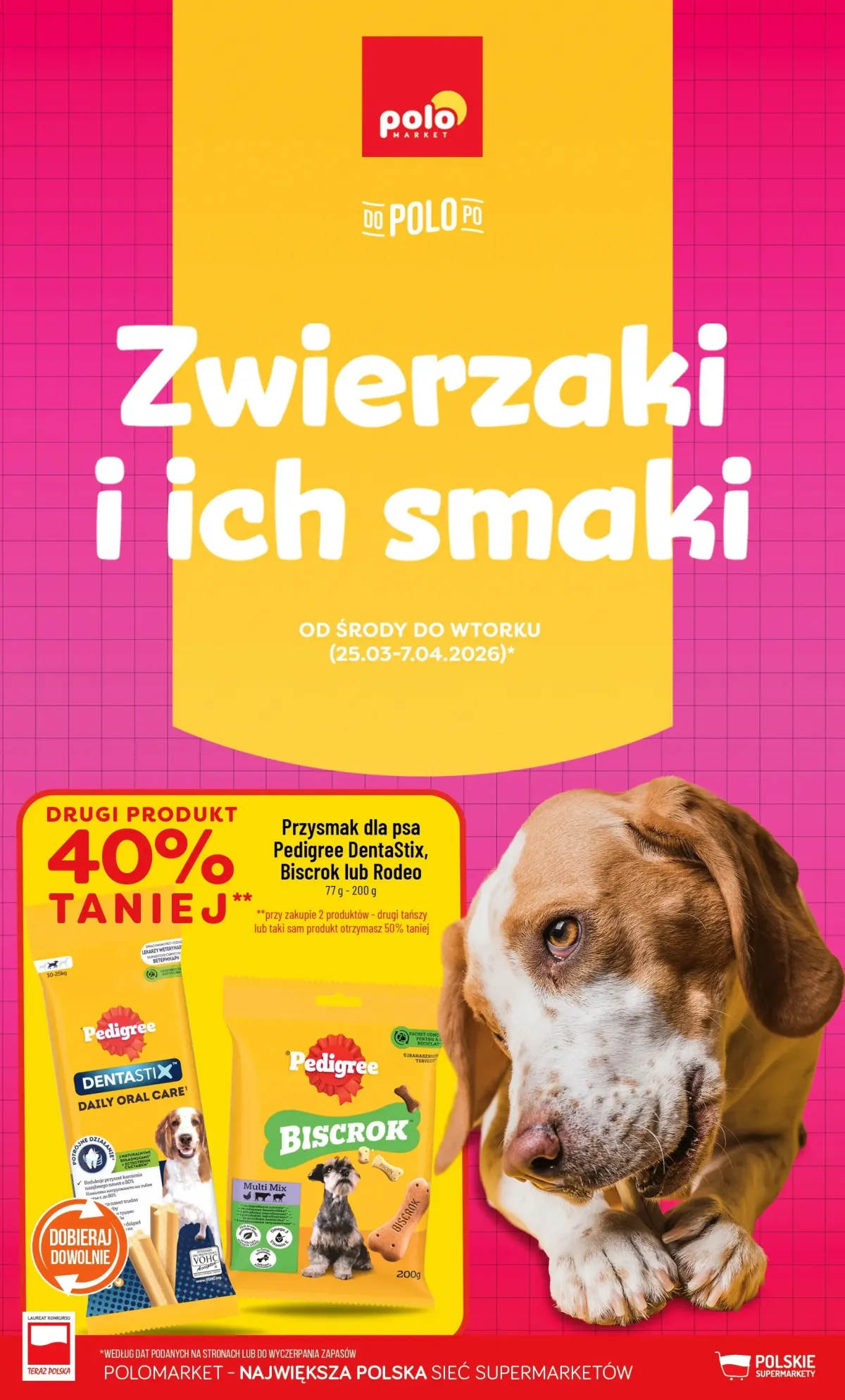 Gazetka POLO market - Zwierzaki i ich smaki - ważna od 25.03.2026 do 07.04.2026