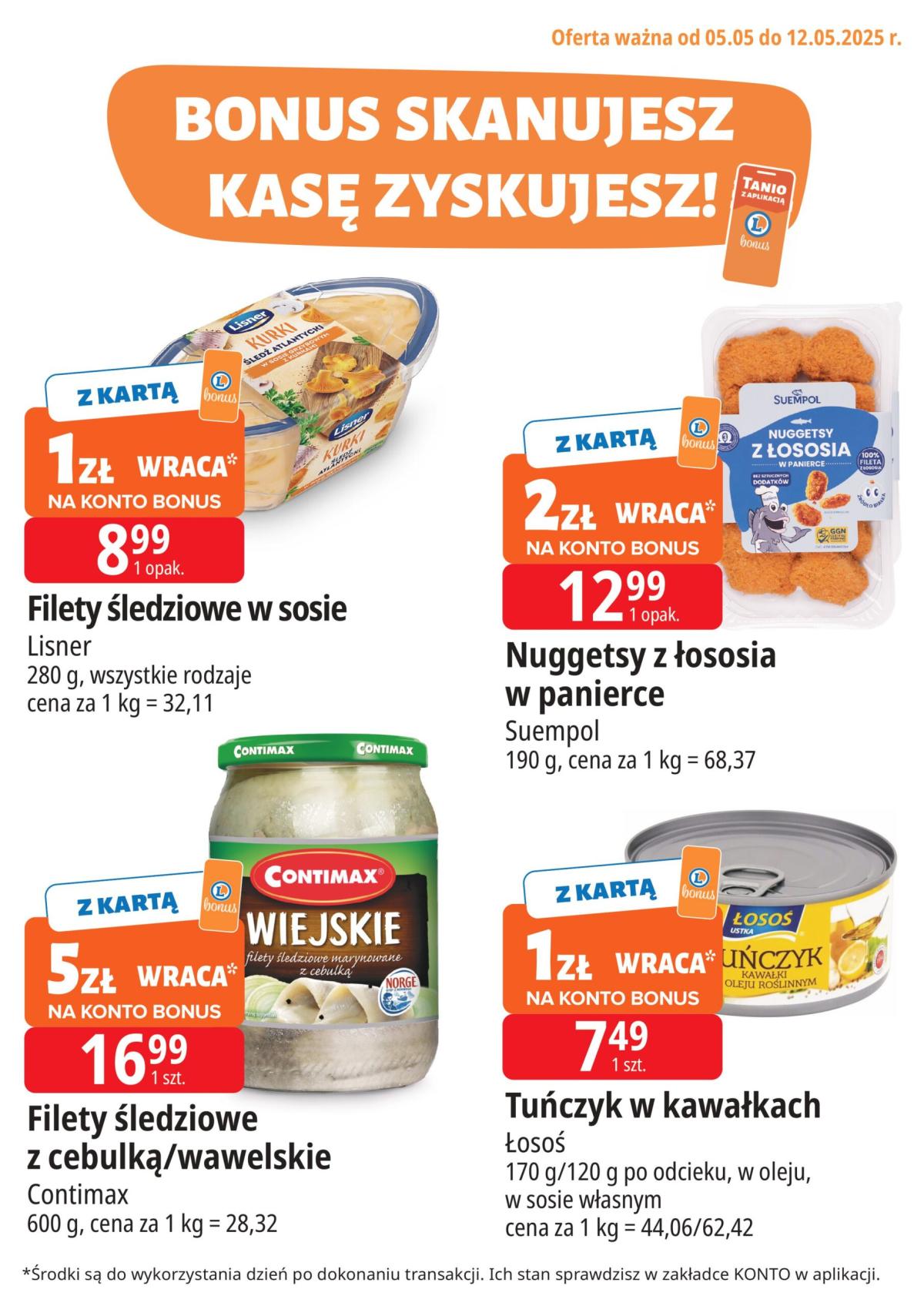 E.Leclerc - Bonus skanujesz kasę zyskujesz gazetka ważna od 05.05. - 12.05.