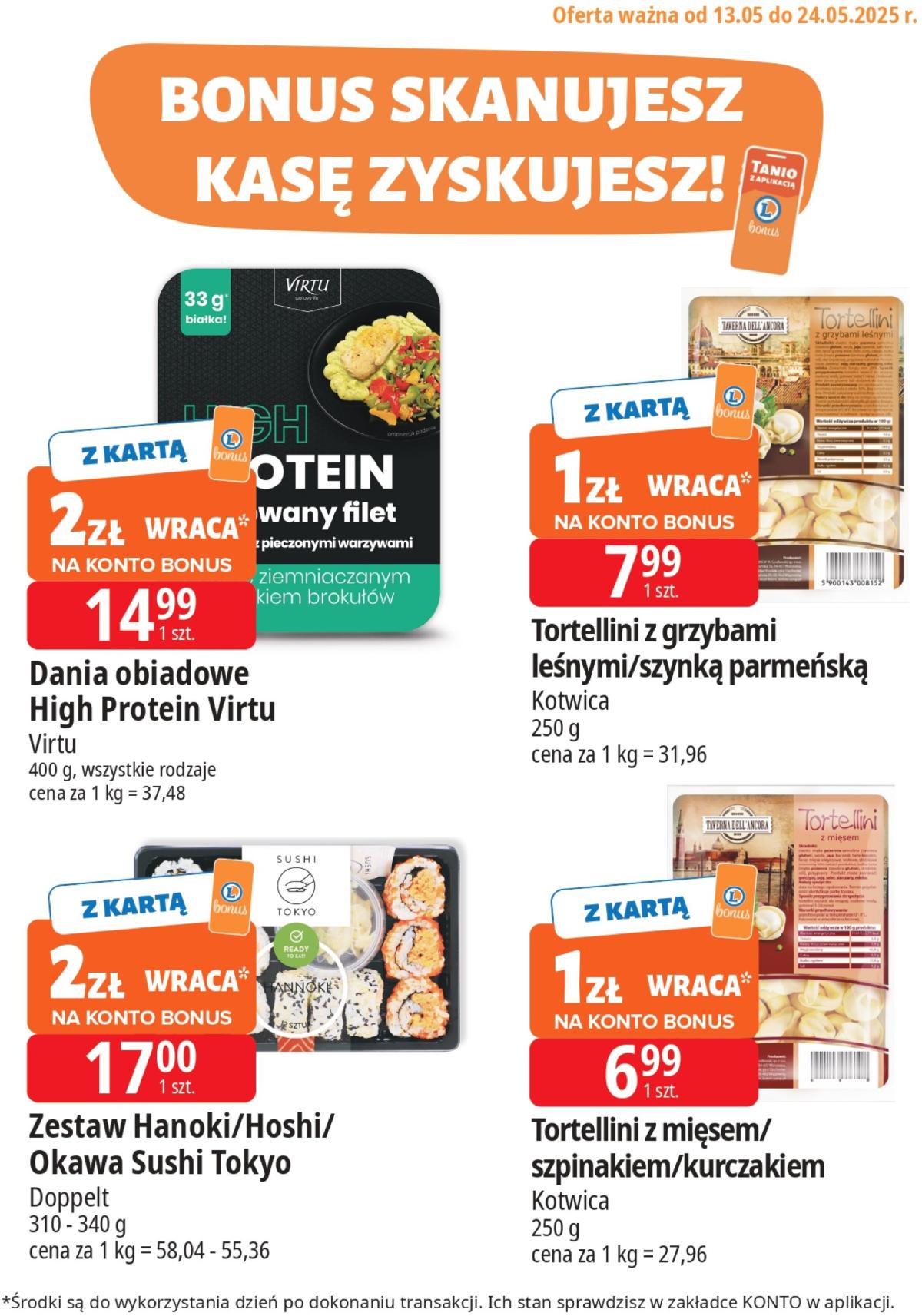 E.Leclerc - Bonus skanujesz kasę zyskujesz gazetka ważna od 13.05. - 24.05.