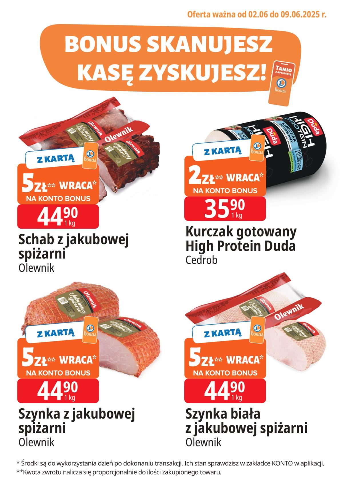 E.Leclerc - Bonus skanujesz kasę zyskujesz gazetka ważna od 02.06. - 09.06.