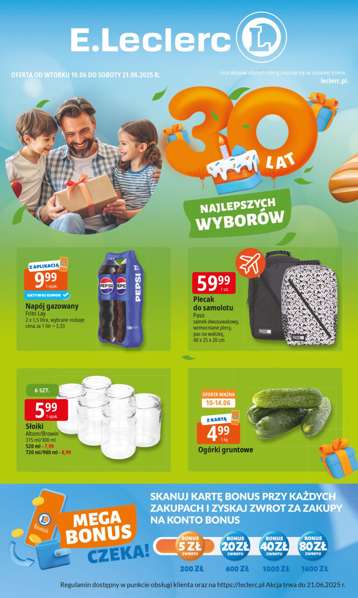 Gazetka E.Leclerc ważna od 10.06. - 21.06.