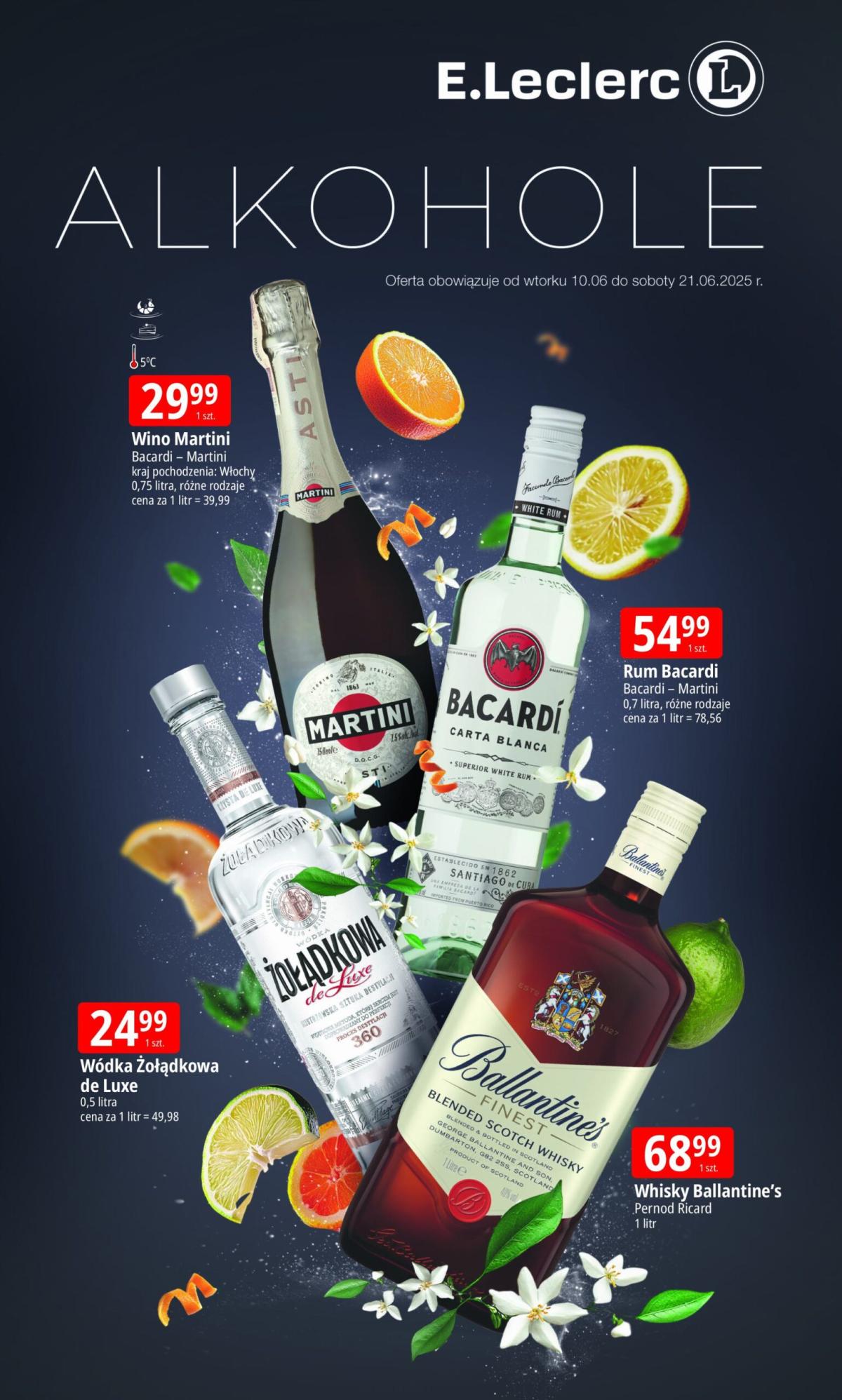 Gazetka E.Leclerc - Alkohole ważna od 10.06. - 21.06.