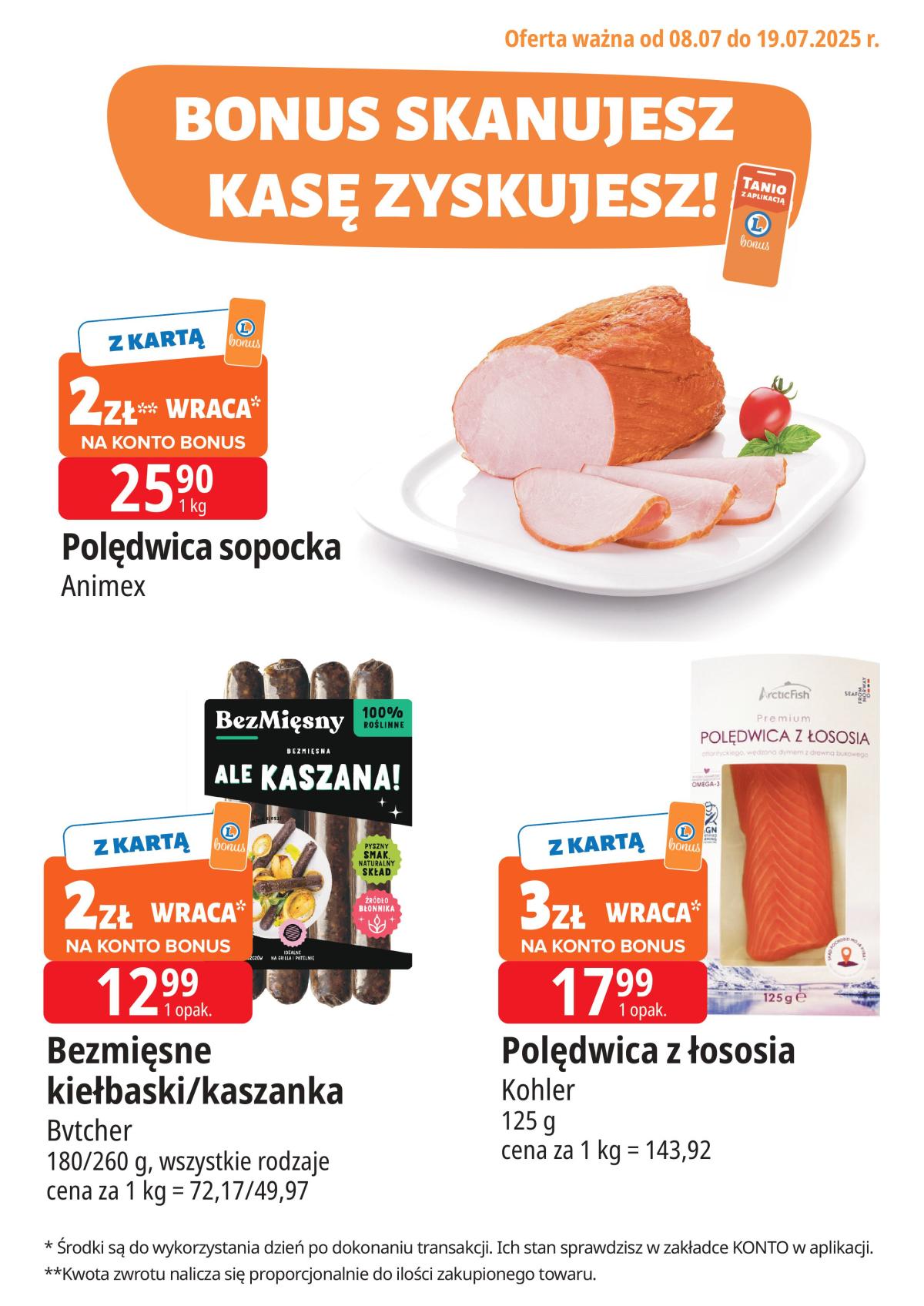 Gazetka E.Leclerc - Bonus skanujesz kasę zyskujesz ważna od 08.07. - 19.07.