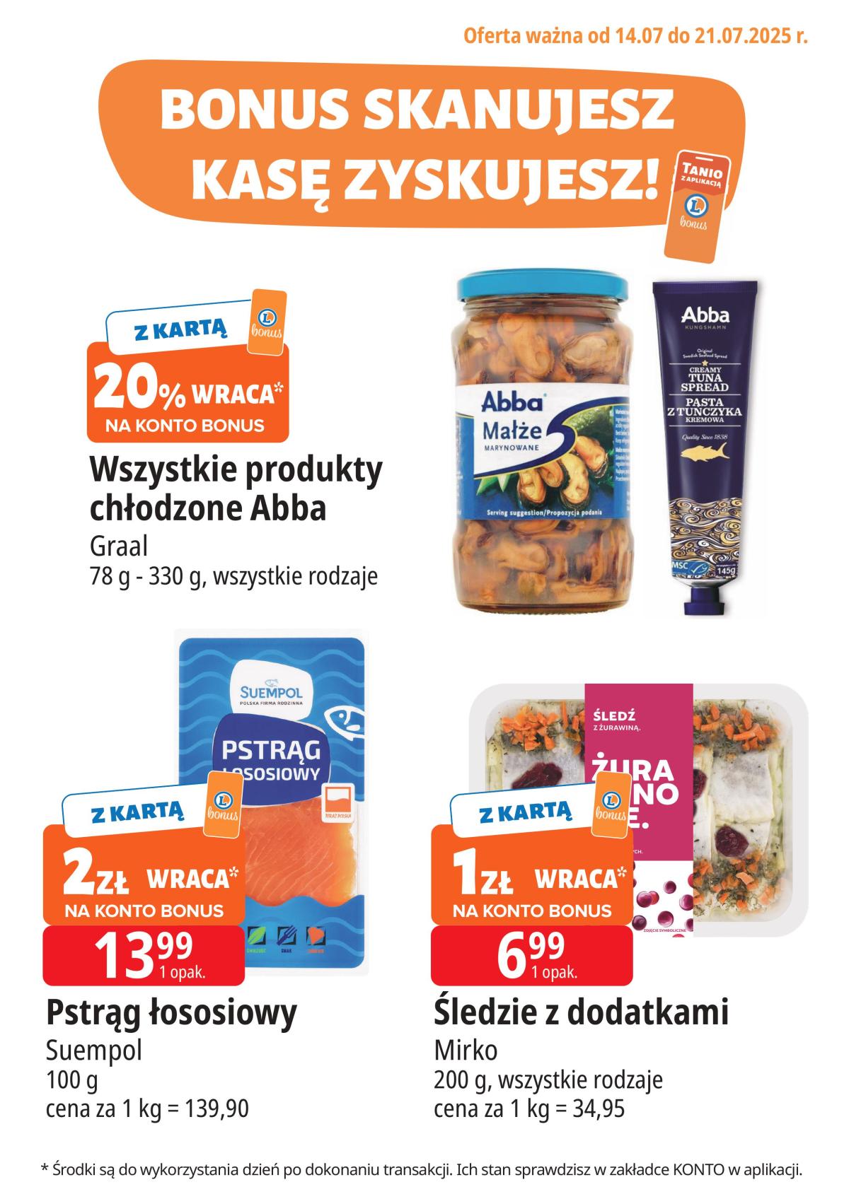 Gazetka E.Leclerc - Bonus skanujesz kasę zyskujesz ważna od 14.07. - 21.07.