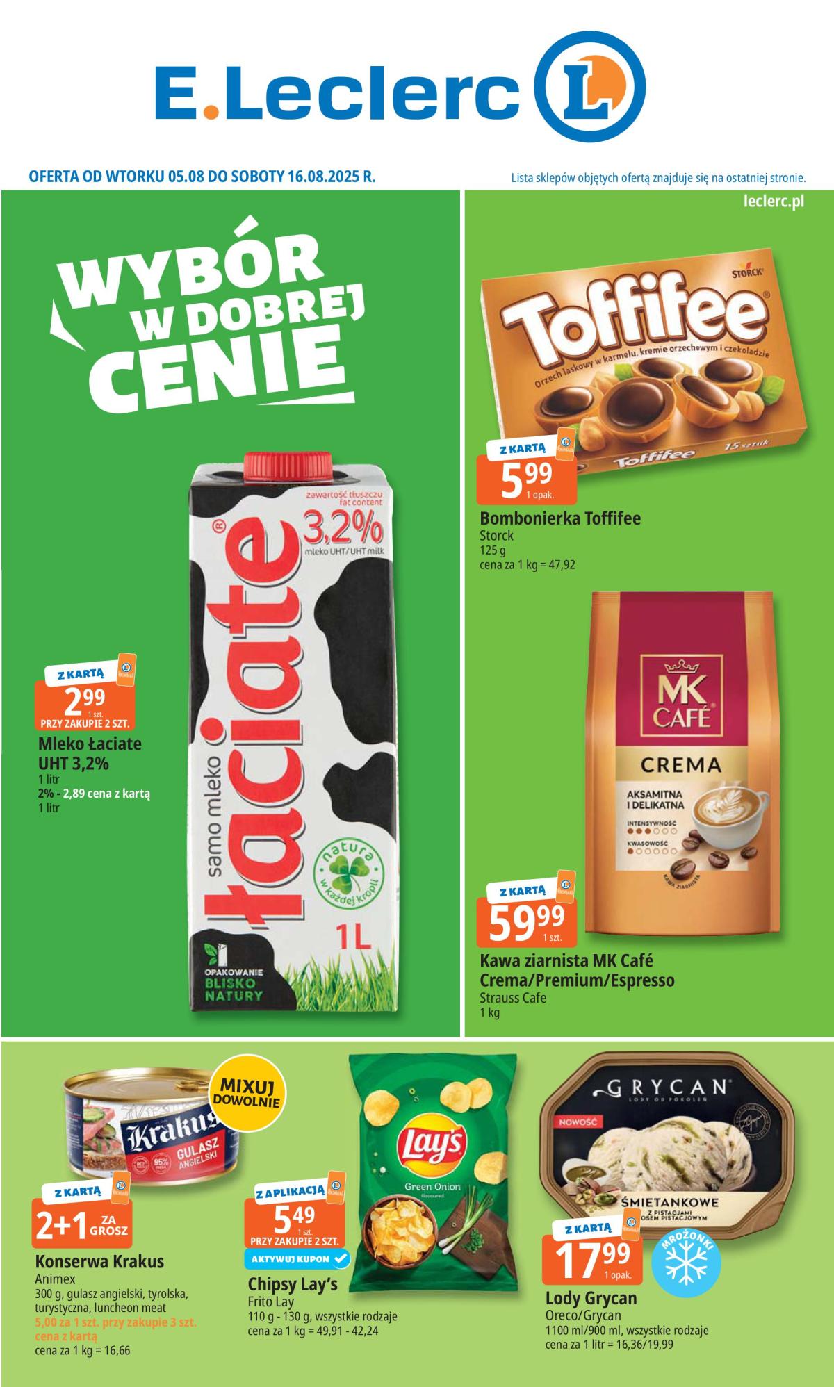 Gazetka E.Leclerc ważna od 05.08. - 16.08.
