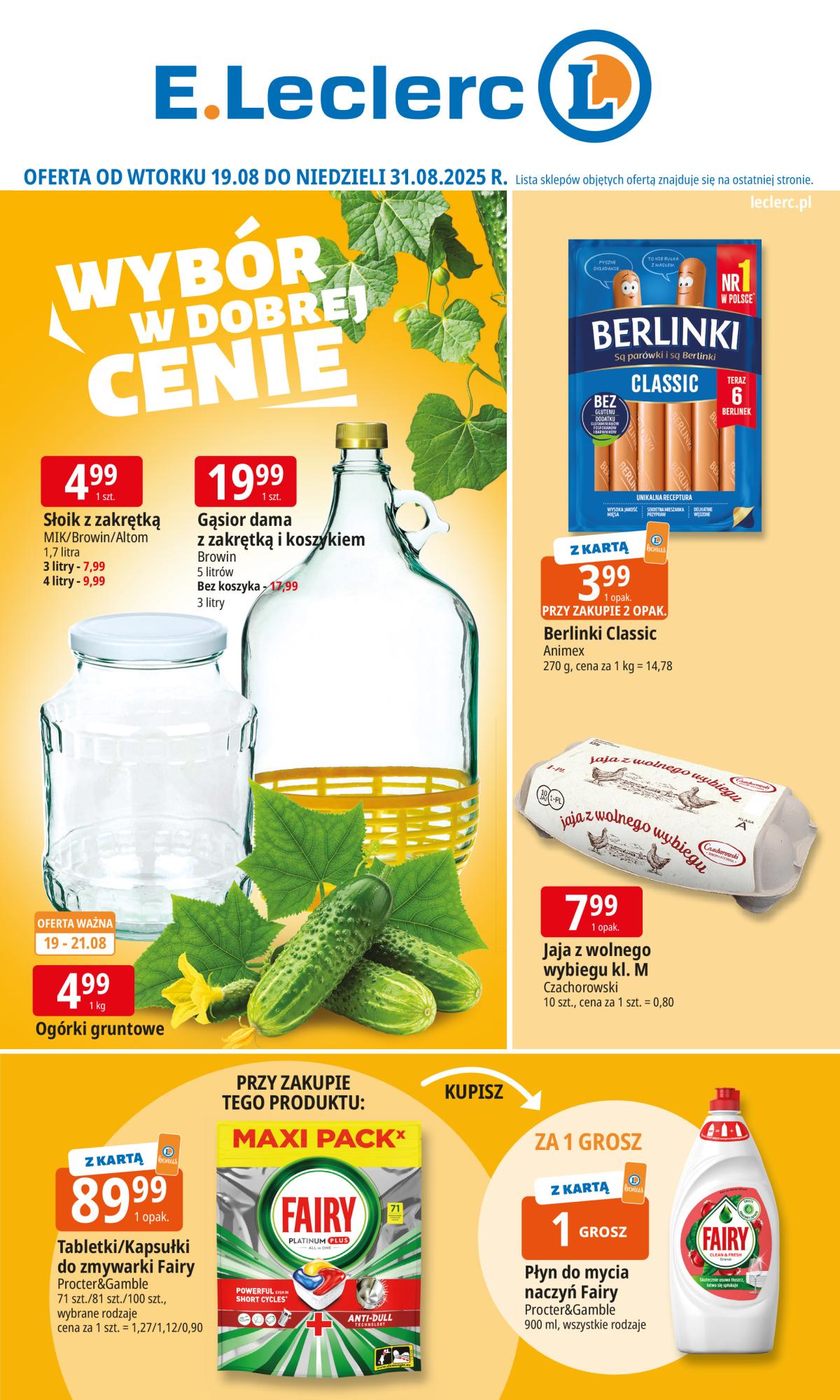 Gazetka E.Leclerc - ważna od 19.08. do 31.08.