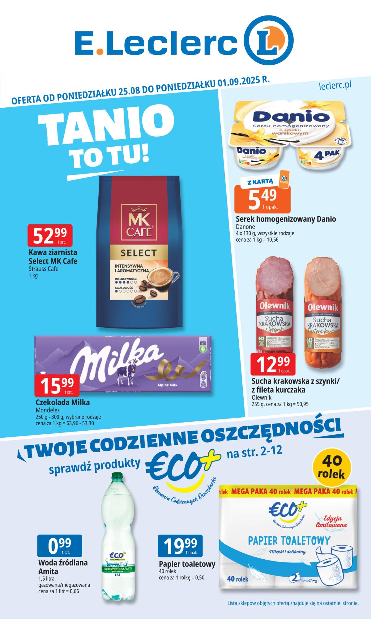Gazetka E.Leclerc - ważna od 25.08. do 01.09.