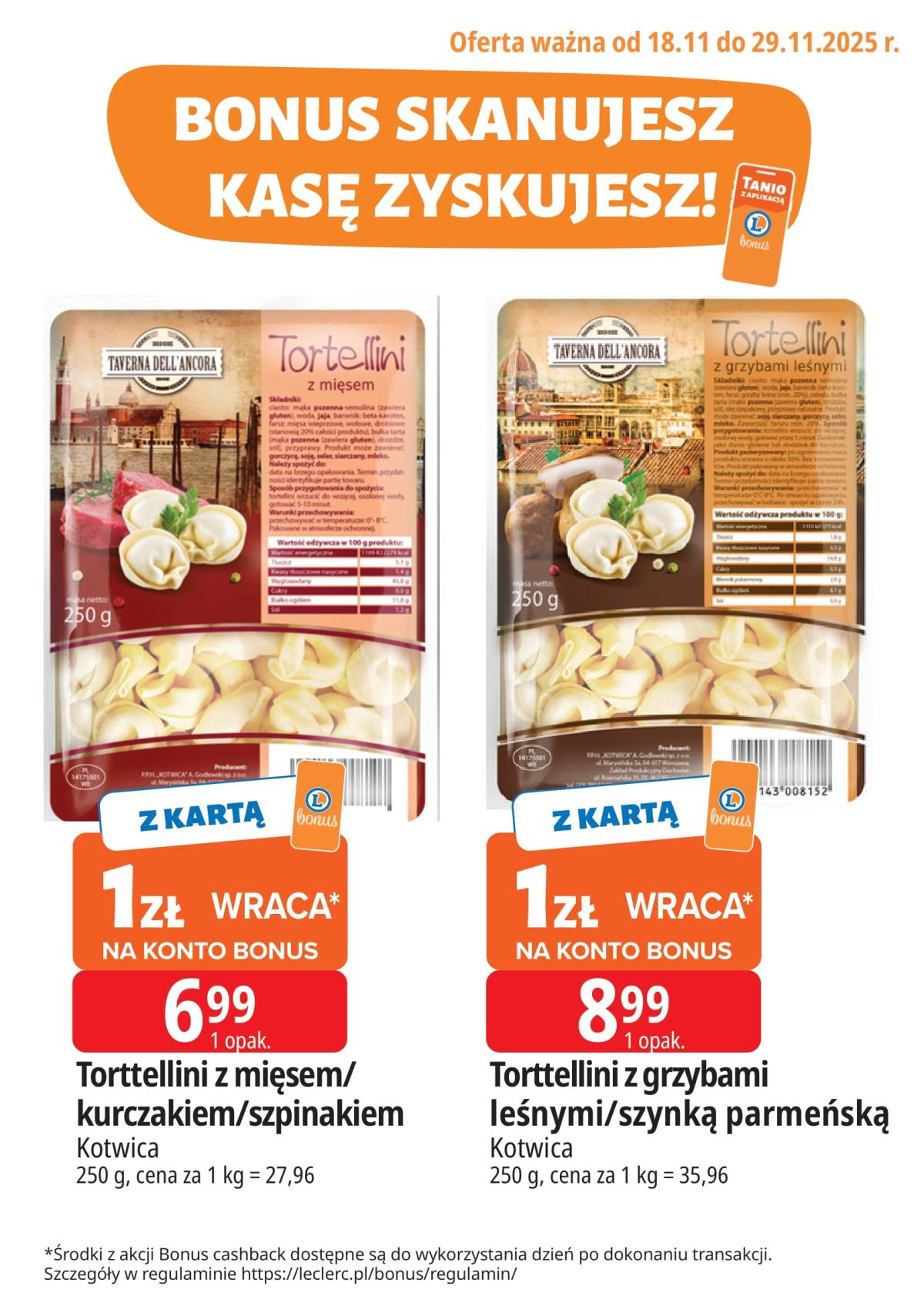 Gazetka E.Leclerc - Bonus - ważna od 18.11. do 29.11.