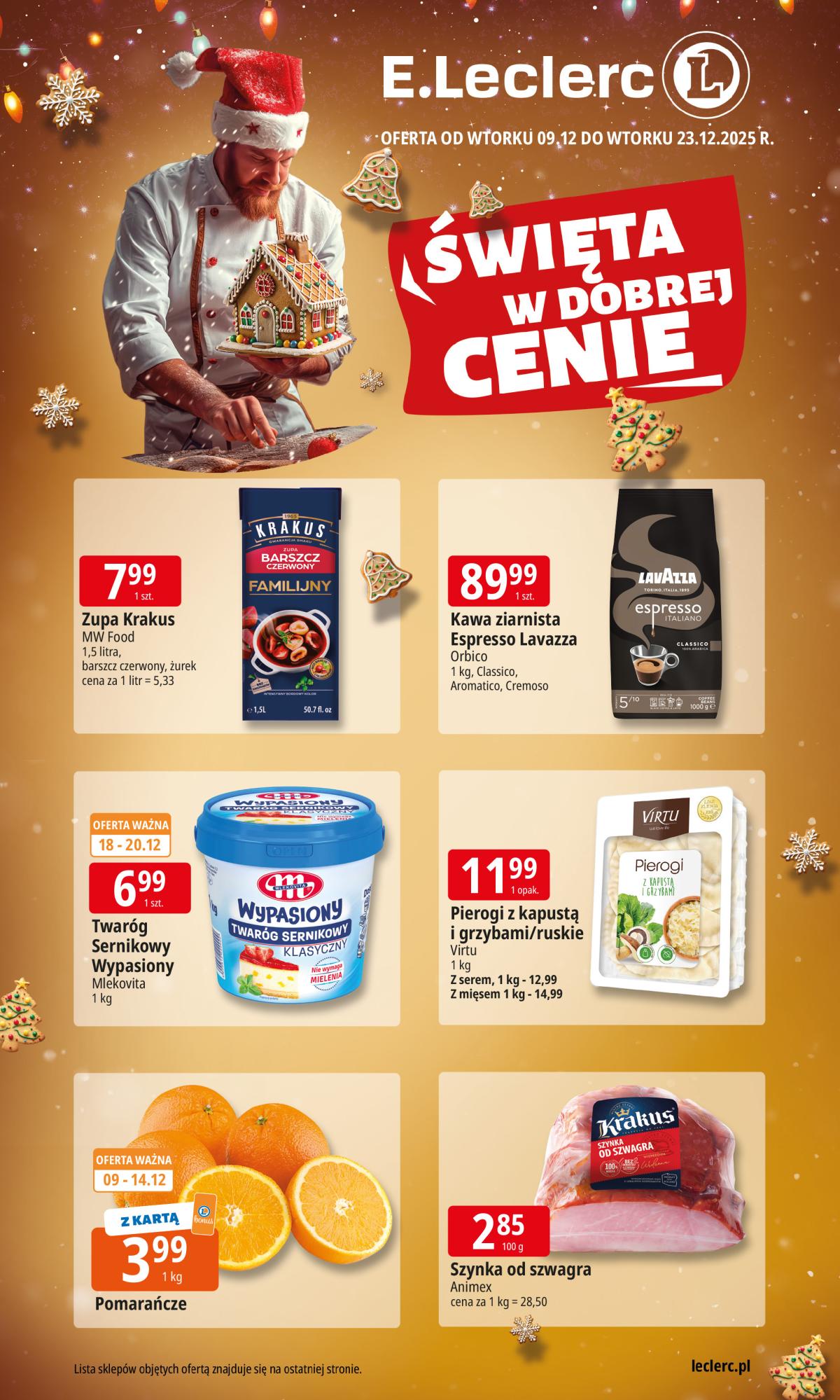 Gazetka E.Leclerc - Święta w dobrej cenie 2 - ważna od 09.12. do 23.12.