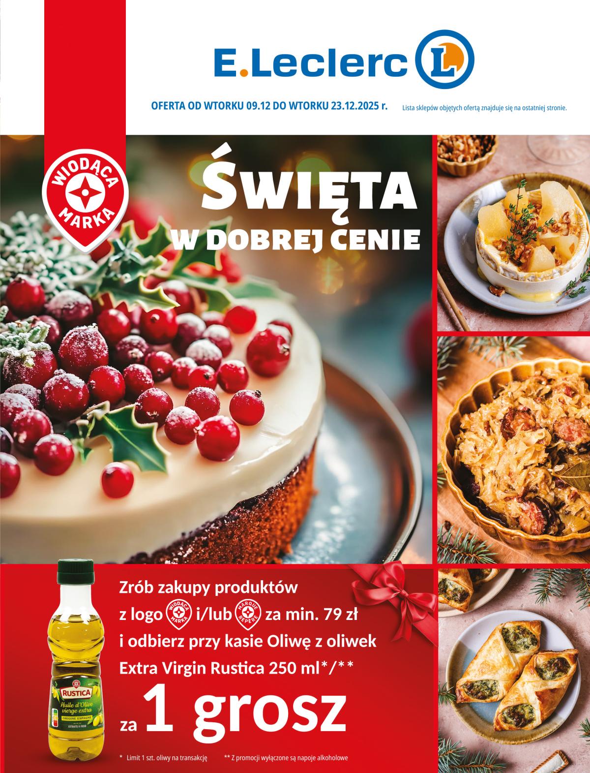 Gazetka E.Leclerc - Święta w dobrej cenie - ważna od 09.12. do 23.12.