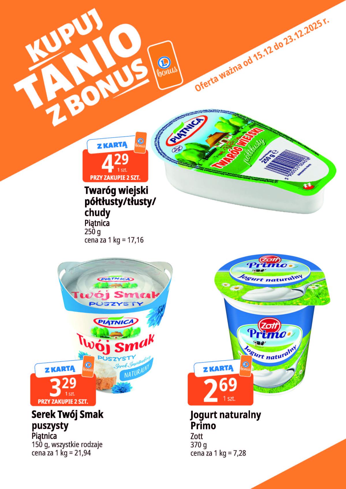 Gazetka E.Leclerc - Bonus skanujesz kasę zyskujesz - ważna od 15.12. do 23.12.