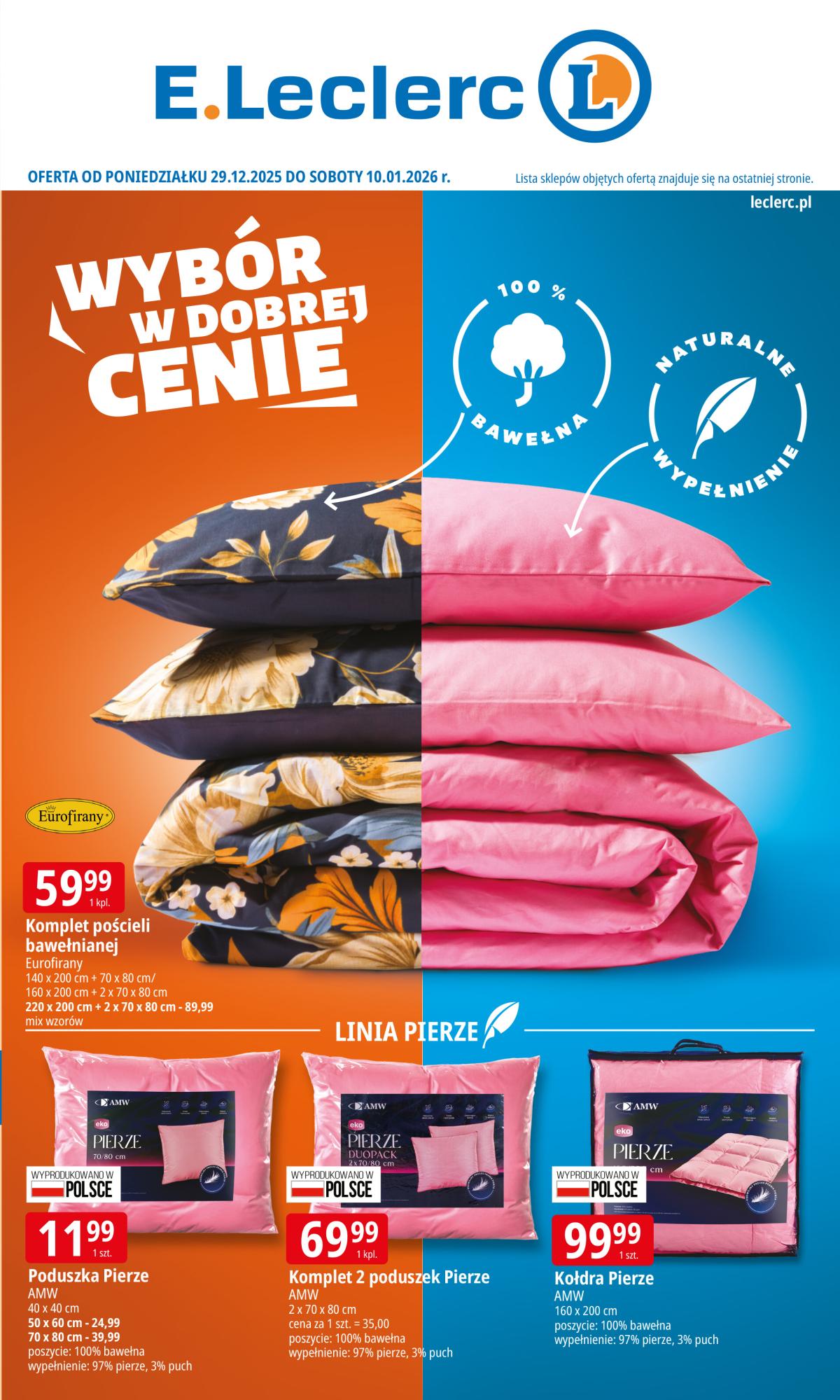 Gazetka E.Leclerc - ważna od 29.12. do 10.01.