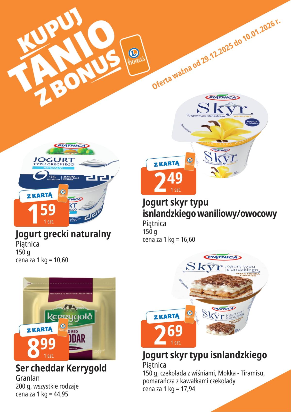 Gazetka E.Leclerc - Bonus skanujesz kasę zyskujesz - ważna od 29.12. do 10.01.