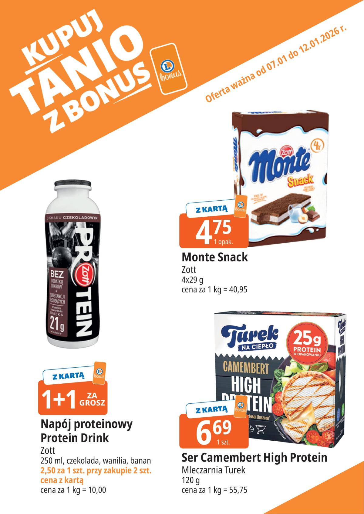 Gazetka E.Leclerc - Kupuj tanio z bonus - ważna od 07.01. do 12.01.