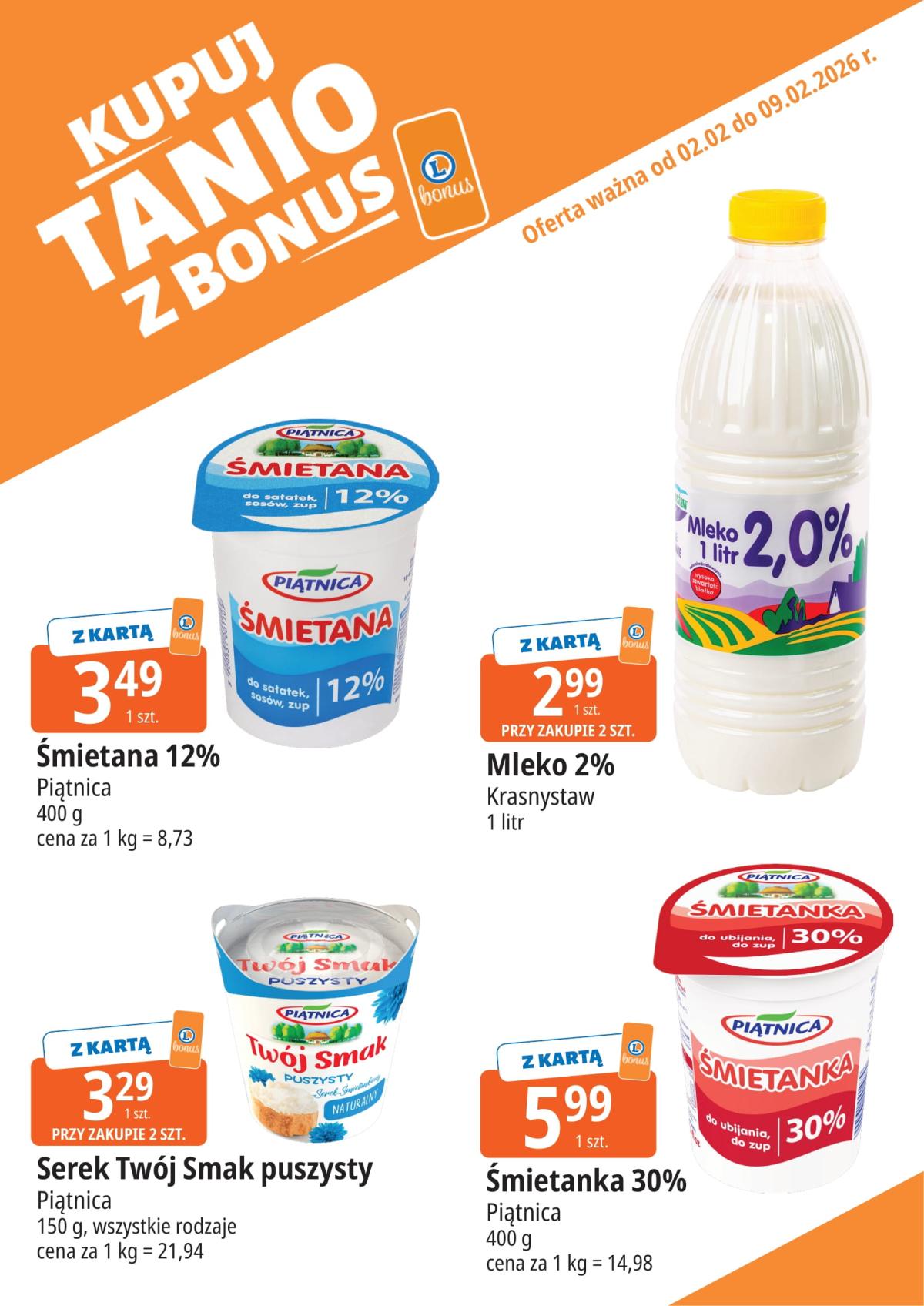 Gazetka E.Leclerc - Kupuj tanio z bonus - ważna od 02.02.2026 do 09.02.2026