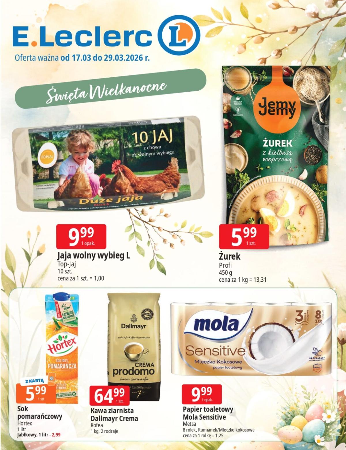 Gazetka E.Leclerc - Wielkanoc - ważna od 17.03.2026 do 29.03.2026