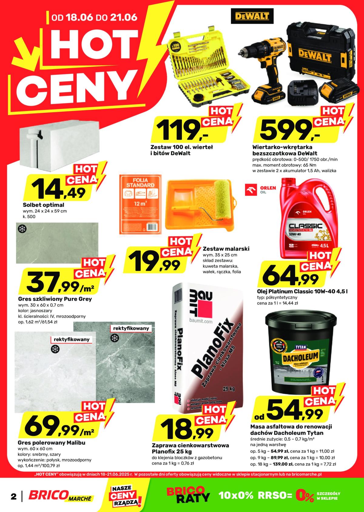 Gazetka Bricomarché - Hot ceny ważna od 18.06. - 21.06.