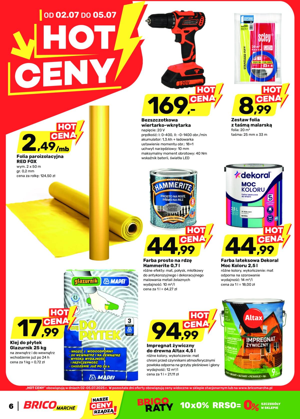 Gazetka Bricomarché - Hot ceny ważna od 02.07. - 05.07.