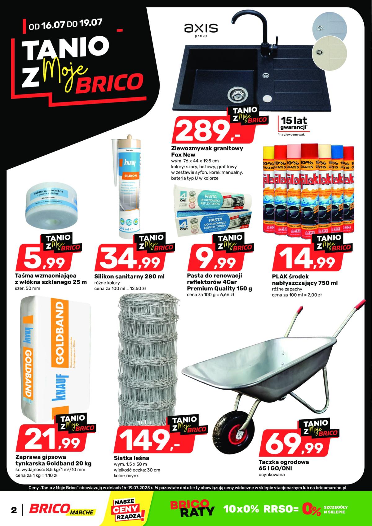 Gazetka Bricomarché - Tanio z MojeBrico ważna od 16.07. - 19.07.
