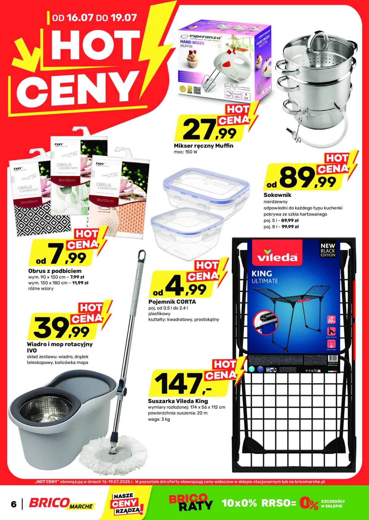 Gazetka Bricomarché - Hot ceny ważna od 16.07. - 19.07.