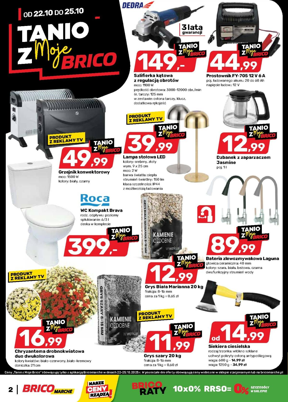Gazetka Bricomarché - Tanio z Moje Brico - ważna od 22.10. do 25.10.