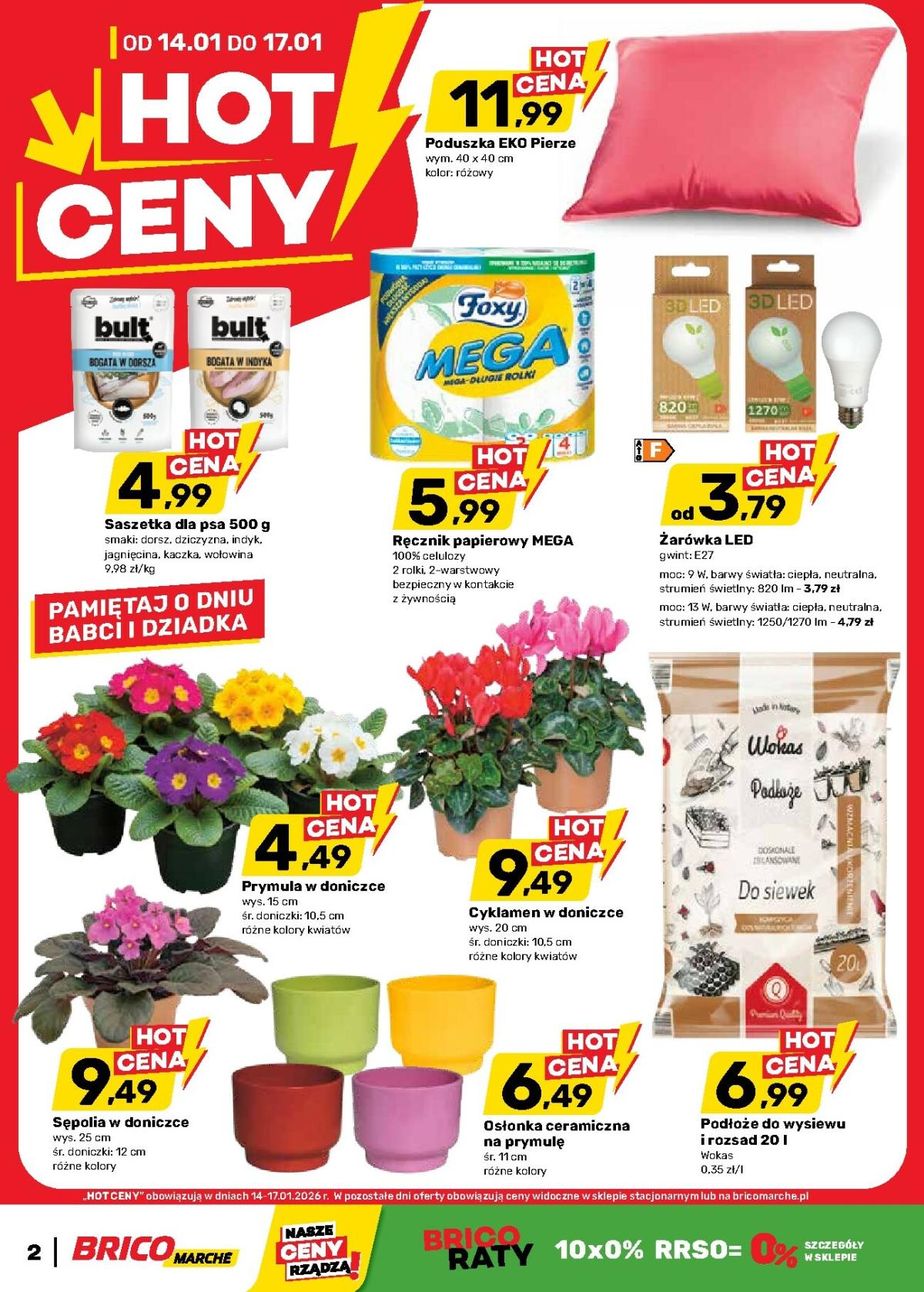 Gazetka Bricomarché - Hot ceny - ważna od 14.01. do 17.01.