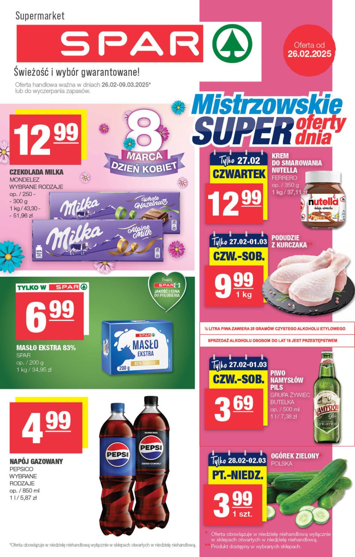 SPAR gazetka ważna od 26.02. - 09.03.