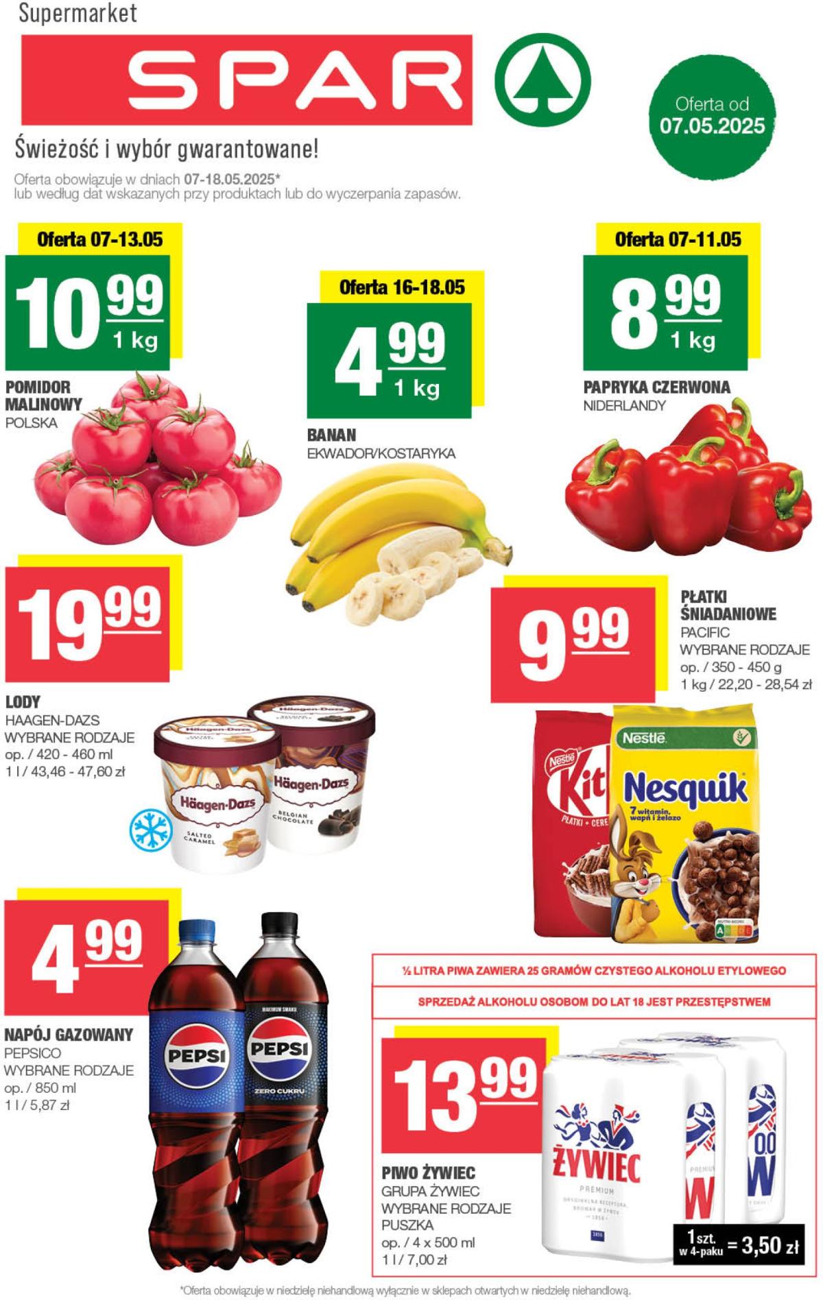 SPAR gazetka ważna od 07.05. - 18.05.