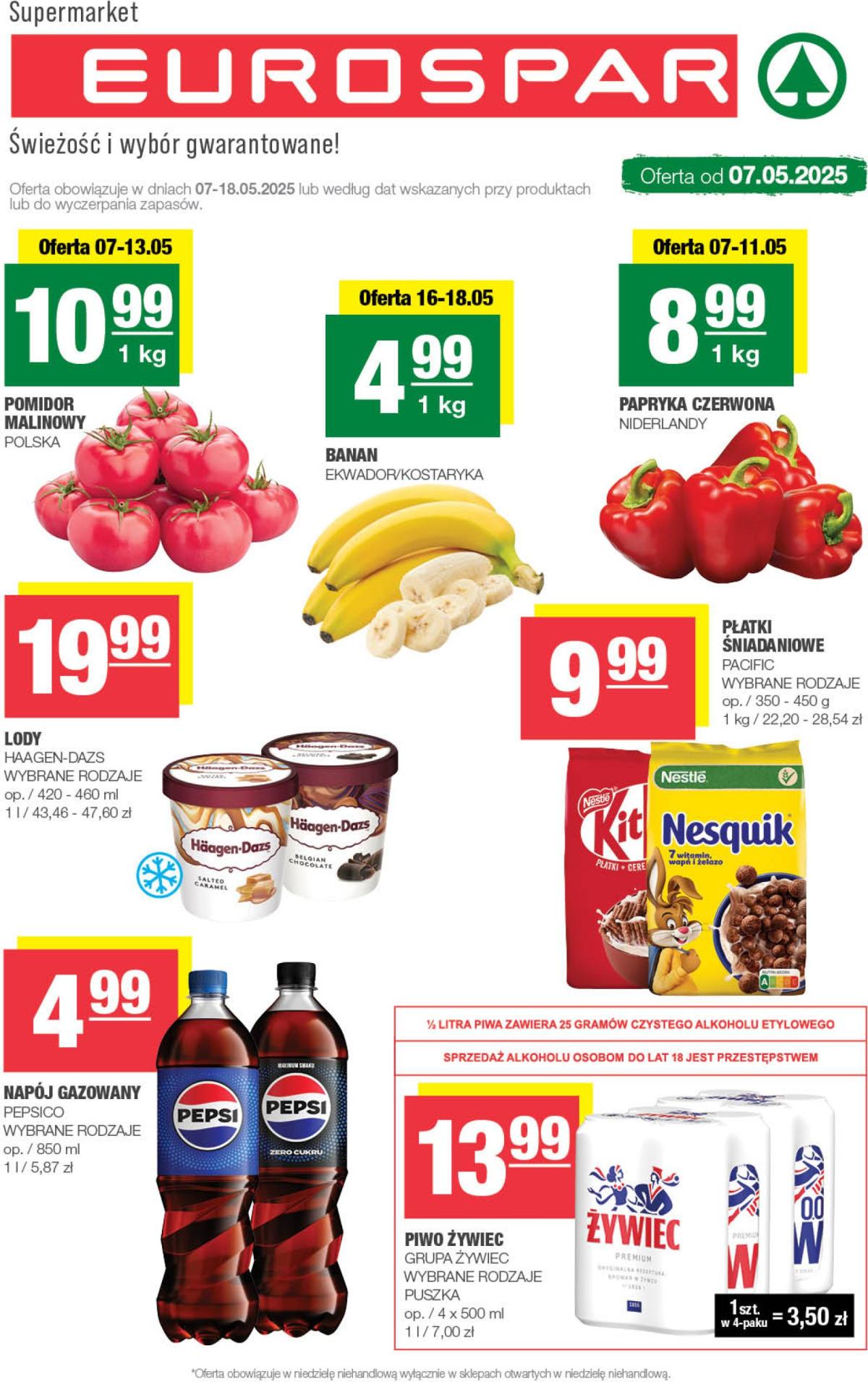 EUROSPAR gazetka ważna od 07.05. - 18.05.