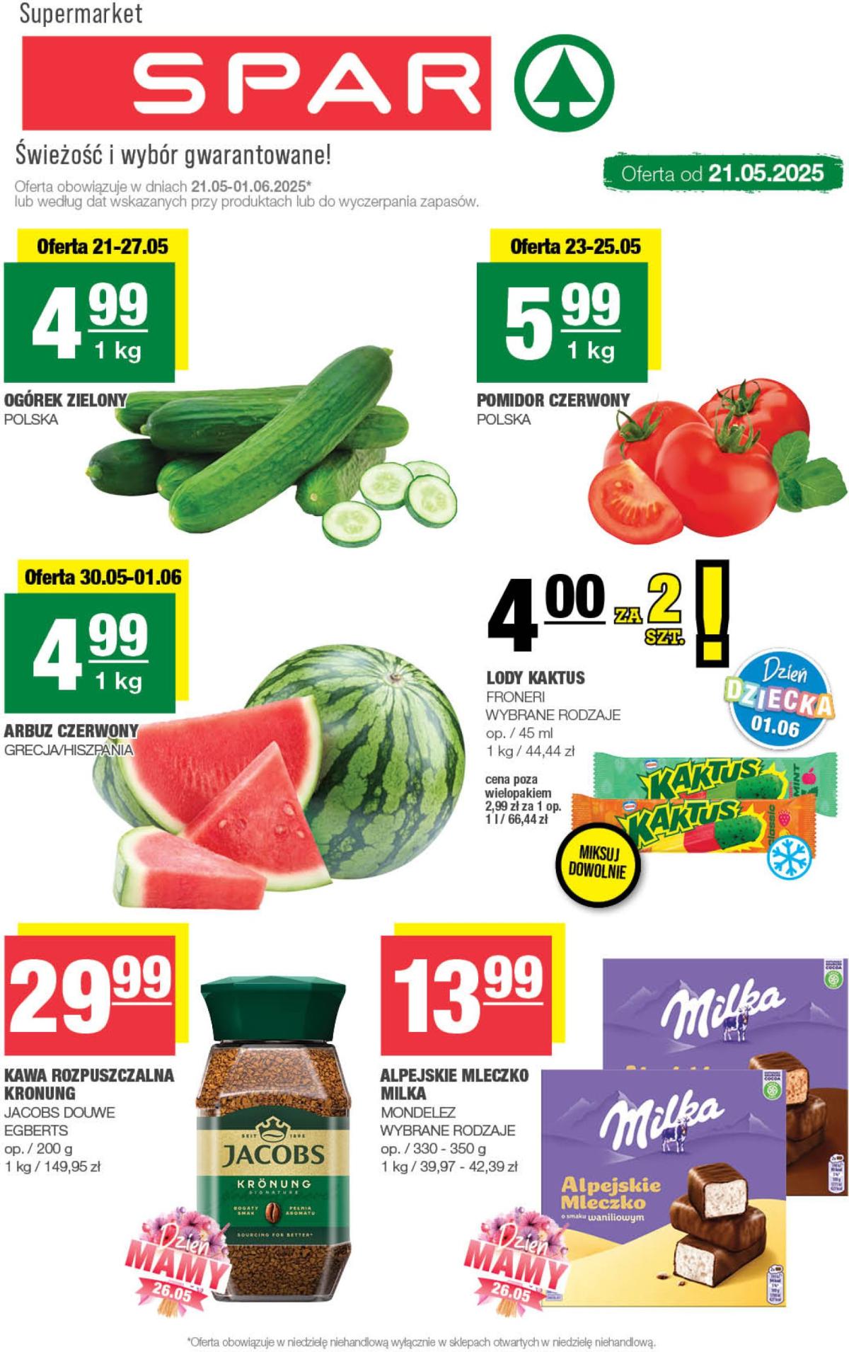 SPAR gazetka ważna od 21.05. - 01.06.
