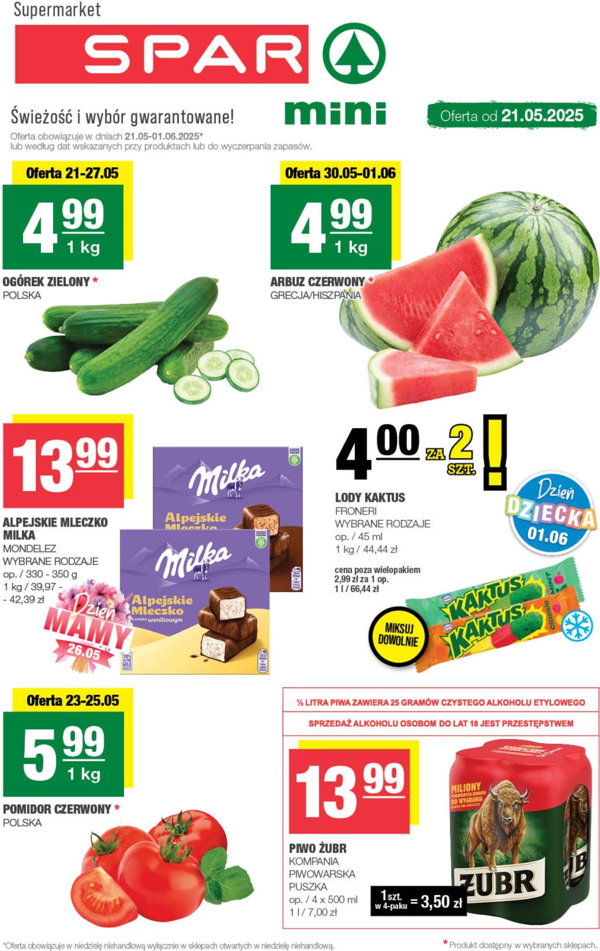 SPAR - Mini gazetka ważna od 21.05. - 01.06.
