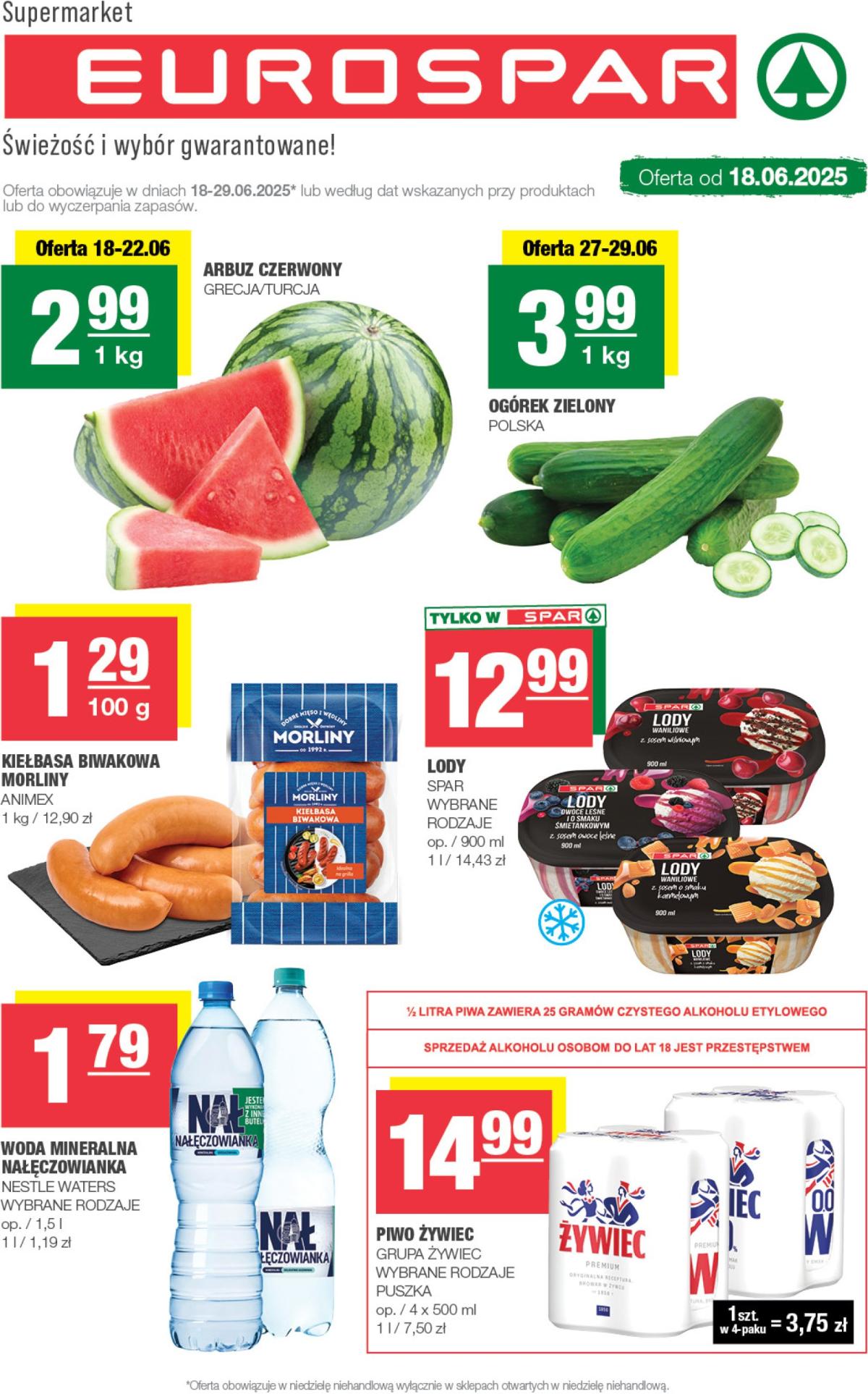 Gazetka EUROSPAR ważna od 18.06. - 24.06.