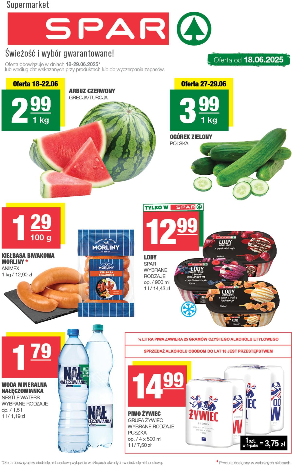 Gazetka SPAR ważna od 18.06. - 24.06.