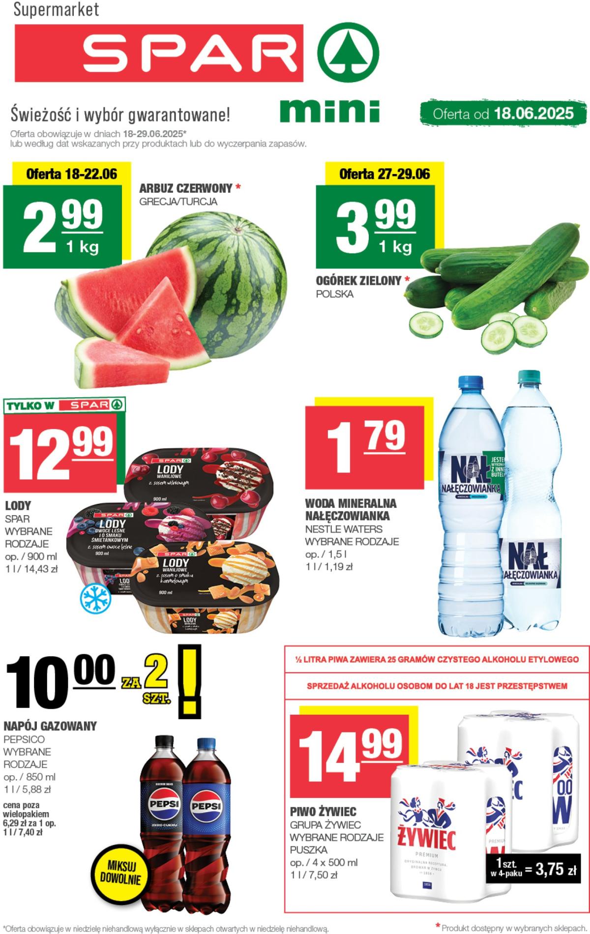 Gazetka SPAR - MINI ważna od 18.06. - 24.06.