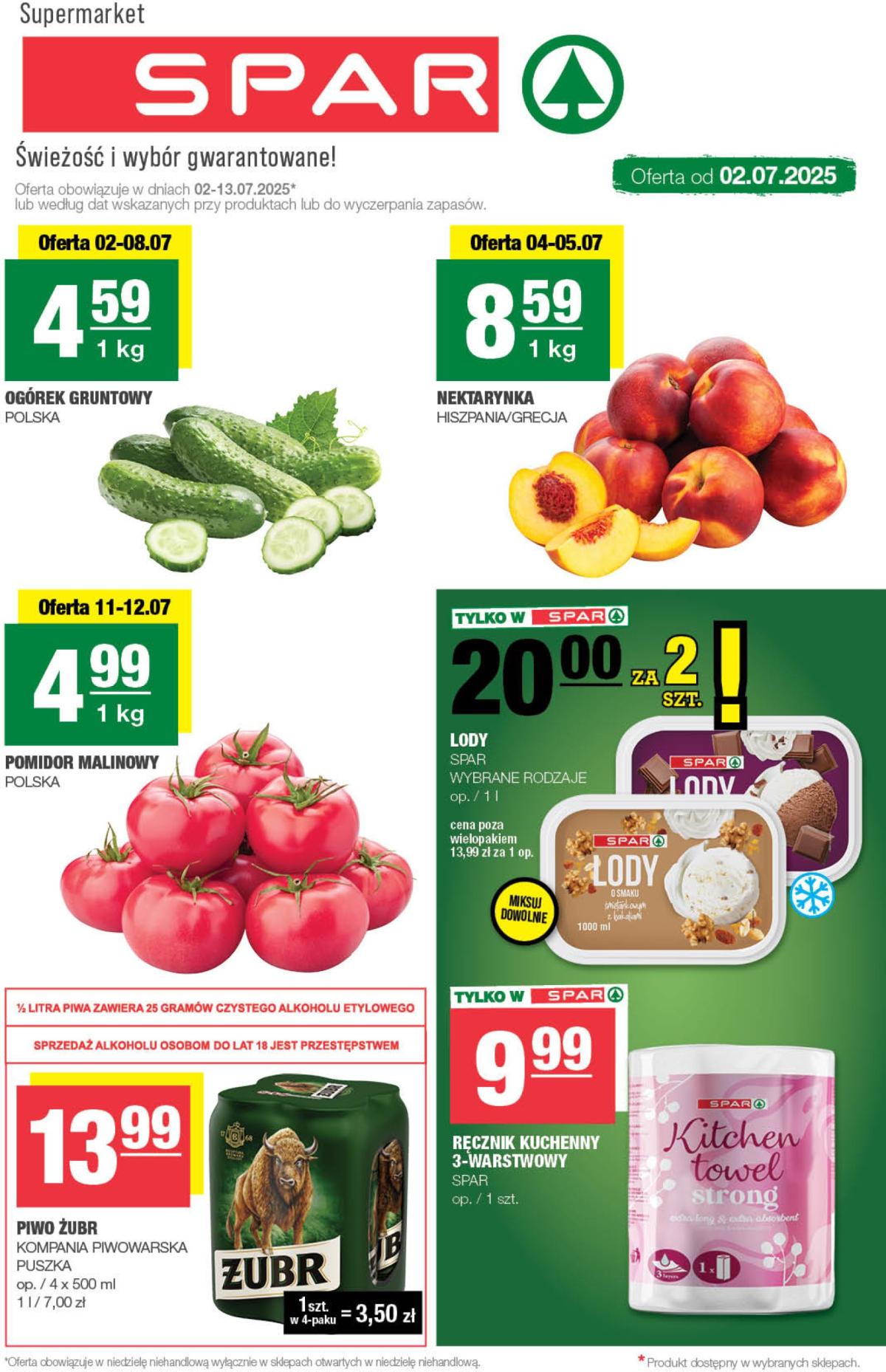 Gazetka SPAR ważna od 02.07. - 13.07.