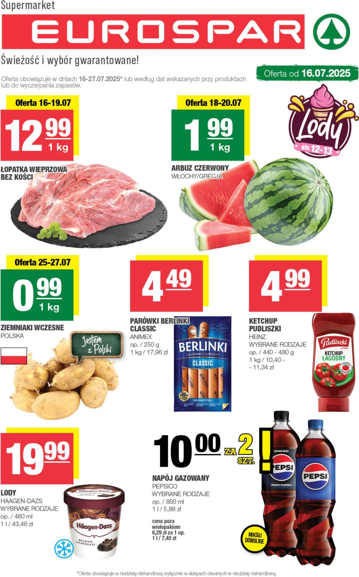 Gazetka EUROSPAR ważna od 16.07. - 27.07.