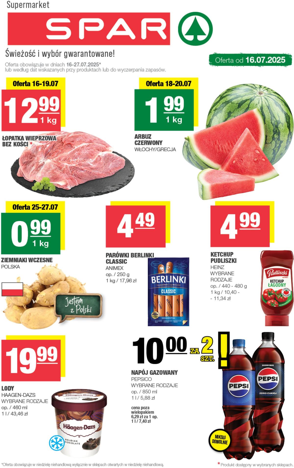 Gazetka SPAR ważna od 16.07. - 27.07.